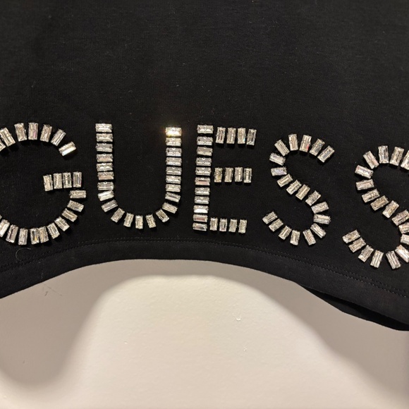 Cropped guess women sweatshirt - Picture 2 of 4